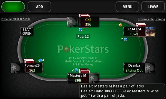 Salles poker en ligne